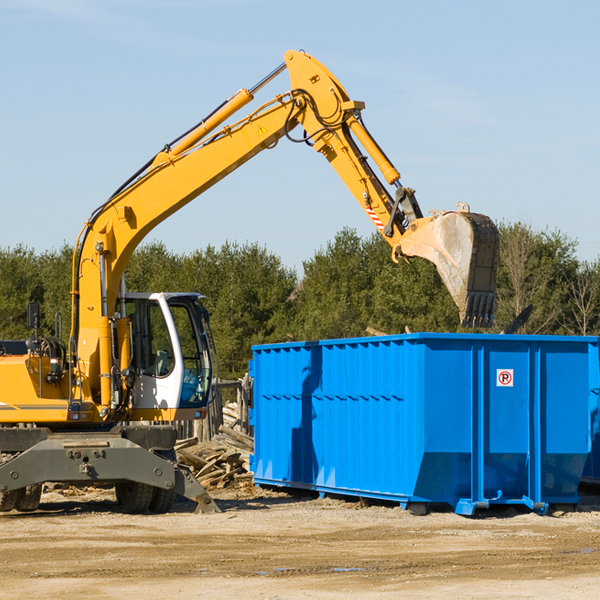 how does a residential dumpster rental service work in Martell California